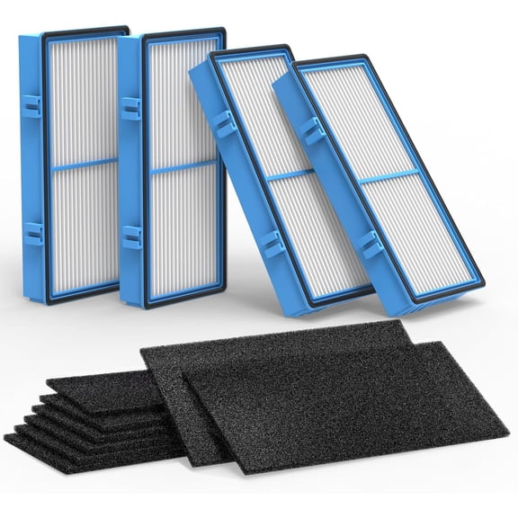 Replacement filter suitable for Type 1 full-effect air filter replacement filter, suitable for models 30 and 242-, with 4+8 carbon-enhanced filters
