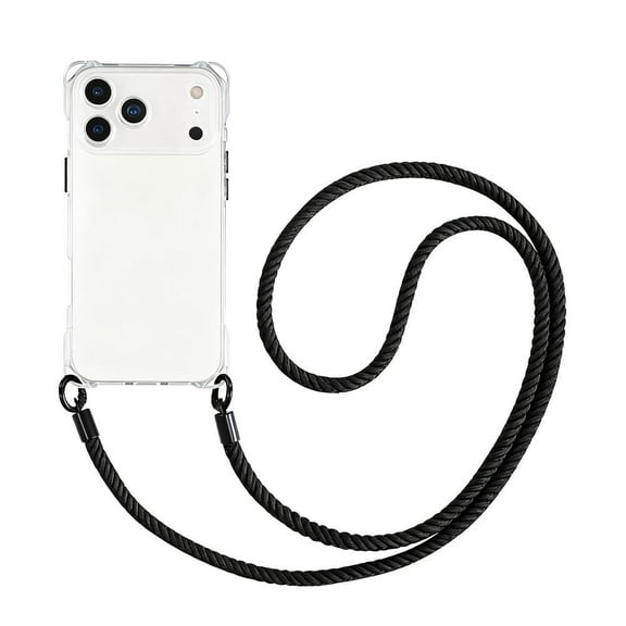 Replacement for 17 Lanyard Mobile Phone Case, Soft TPU Bumper Cover with Adjustable Lanyard Strap, Shockproof Protective Case Cover