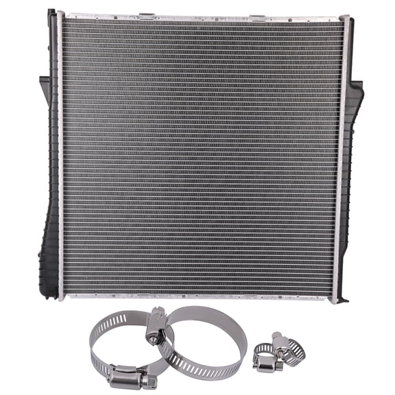 Replacement for 2001 2002 2003 2004 2005 2006 for BMW X5 Sport Utility 3.0i CCIYU Plastic Aluminum Radiator and Oil Hose Clamps