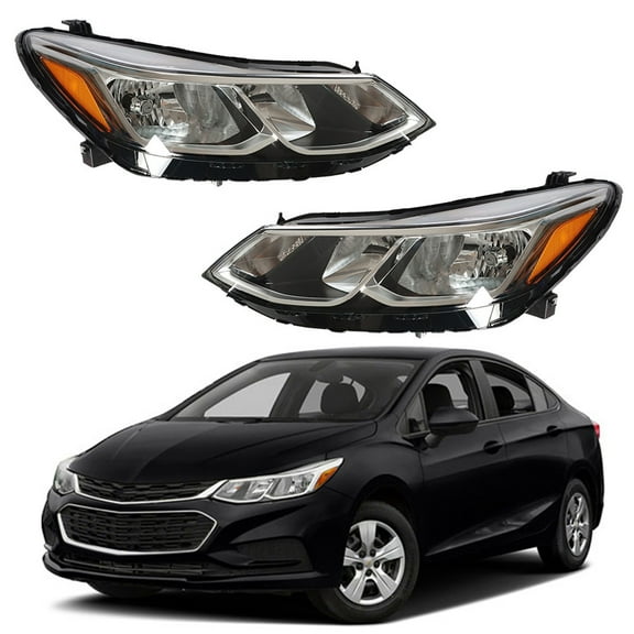 Replacement for 2016 2017 2018 2019 Chevrolet Cruze Halogen(without LED D.R.L) Projector Headlight