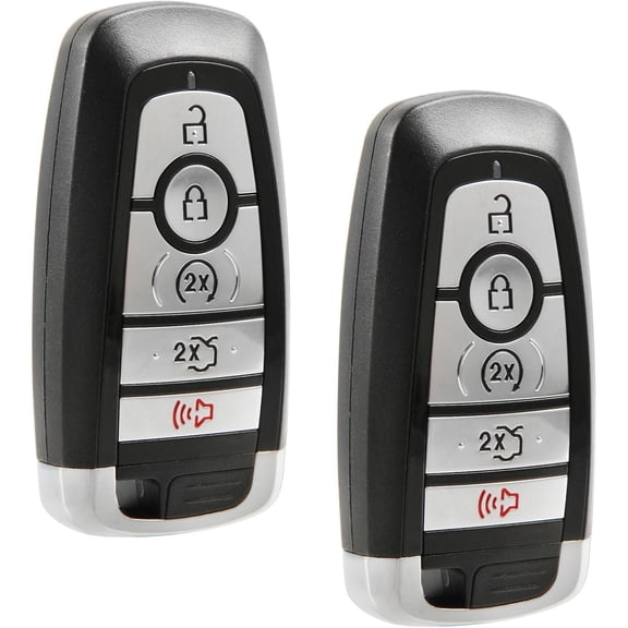 Replacement for 2017-2020 Ford Edge Fusion Mustang Cobra Explorer 5-Button Keyless Entry Remote M3N-A2C93142600 (2-Pack)