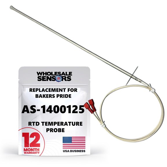 Replacement for Bakers Pride AS-1400125, Probe RTD, 12 Month Warranty