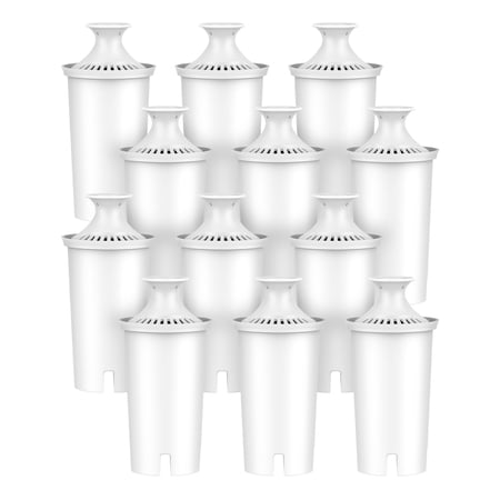Replacement for Brita® Pitchers & Dispensers Water Filter Classic OB03, Mavea 107007, 35557 (12 Pack)