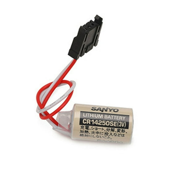 Replacement for CR14250SE 3V 1/2AA PLC Battery for 1747-BA Backup Power Supply with Black Plug