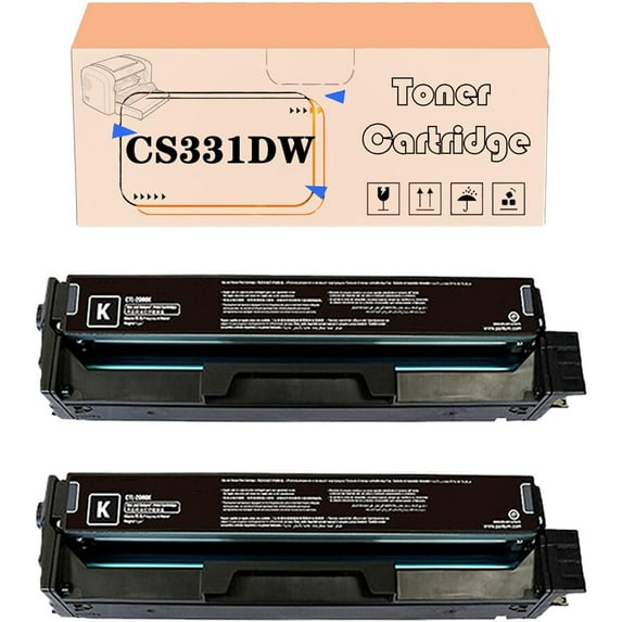 Replacement for CS331DW Toner Cartridges Compatible for Lexmark CS331dw CS431dw CX331adwe CX431adw Printers, High Yield 1,500 Pages,Black*2