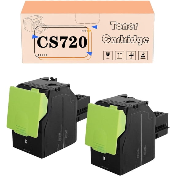 Replacement for CS720 Toner Cartridges Compatible for Lexmark CS720de CS725de CX725de CX725dhe Printers, High Yield 3,000 Pages