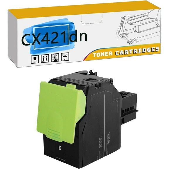 Replacement for CX421dn Toner Cartridges Compatible for Lexmark CS321 CS421dn CS514 CX421 CX522 CX622 Printers, High Yield 8,500 Pages