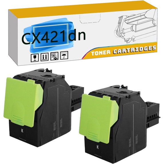 Replacement for CX421dn Toner Cartridges Compatible for Lexmark CS321 CS421dn CS514 CX421 CX522 CX622 Printers, High Yield 8,500 Pages