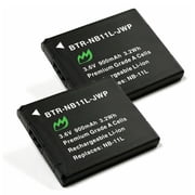 Replacement for Canon ELPH 360 HS Battery (2-Pack, 900mAh)