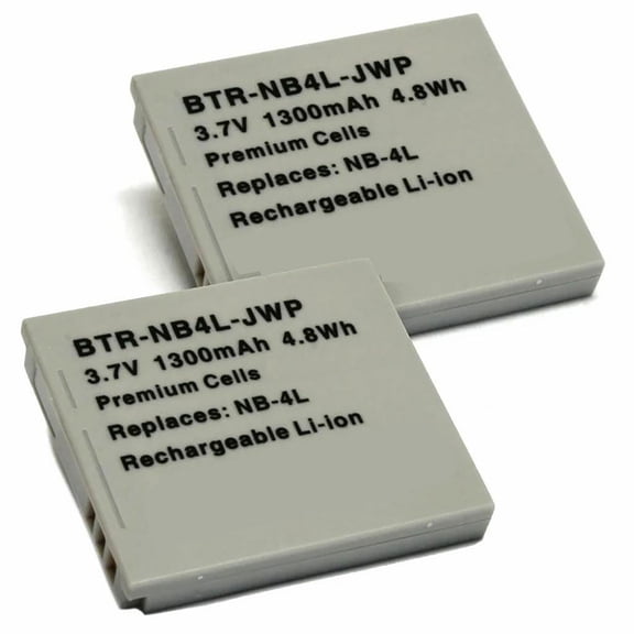 Replacement for Canon PowerShot ELPH 100 HS Battery (2-Pack, 1300mAh)