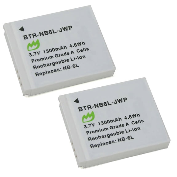 Replacement for Canon PowerShot ELPH 500 HS Battery (2-Pack, 1300mAh)