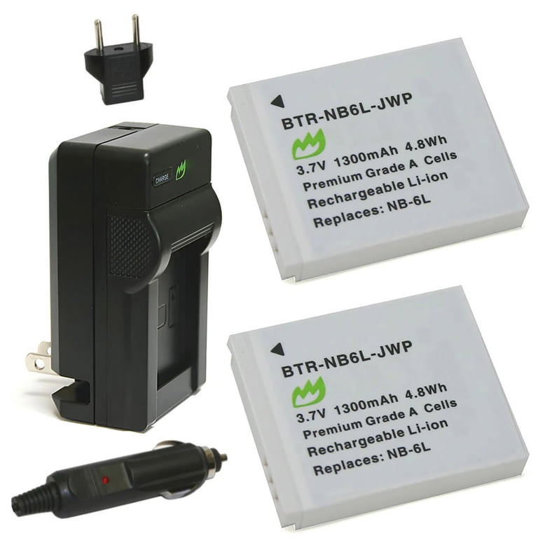 動作確認済 Canon PowerShot S90 本体 バッテリー Replacement for Canon PowerShot S90 Battery (2-Pack, 1300mAh) and