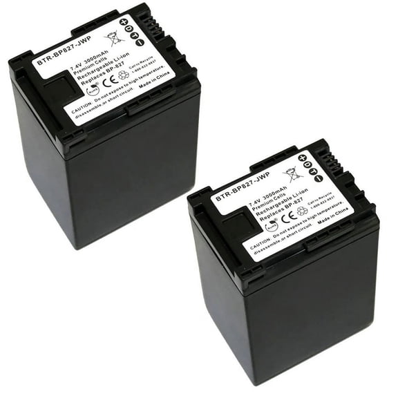 Replacement for Canon VIXIA HF S30 Battery (2-Pack, 3000mAh)