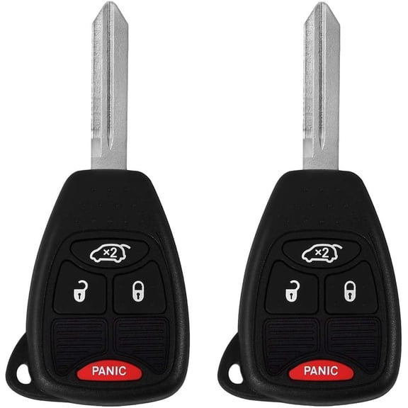 Replacement for Chrysler 2005-2014 Keyless Entry Remote Car Key Fits for Vehicles That Use 4 Button - 2 Pack