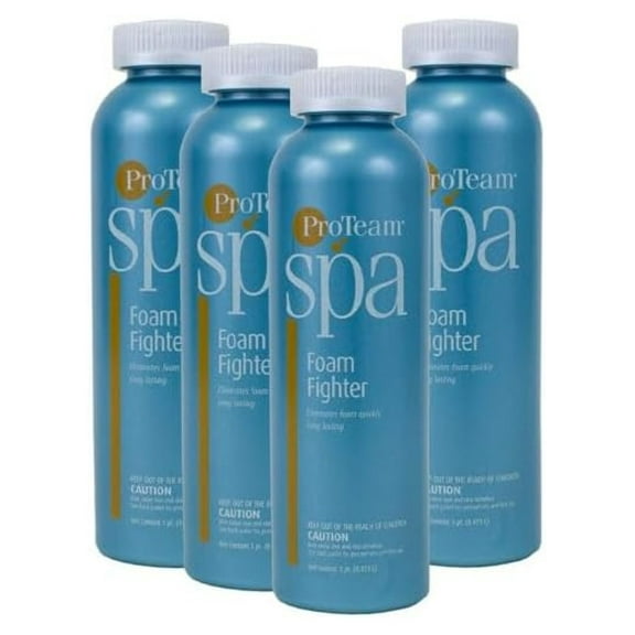 Replacement for Compatible with ProTeam Spa Foam Fighter Removes & Stops Foam in Spas and Hot tubs 1 pint 4 pack