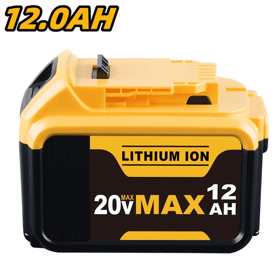 Replacement for DW 20V Max Battery: 12.0Ah Lithium Batteries Compatible with DCB200 Cordless Power Tools Craft Woodworker Gardening Work