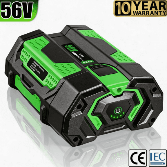 Replacement for EGO 56V Battery 5.0 Ah Compatible with EGO 56 Volt Lithium-Ion Battery Tools and Charger (5.0Ah)
