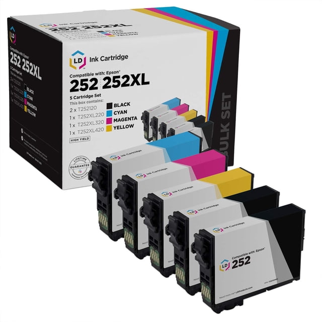 LD Products Compatible Replacement for Epson 252 SY 252XL Ink ...