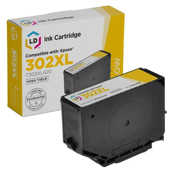 LD Products Compatible Replacement for Epson 302XL T302XL420 Yellow Ink Expression Premium XP-6000