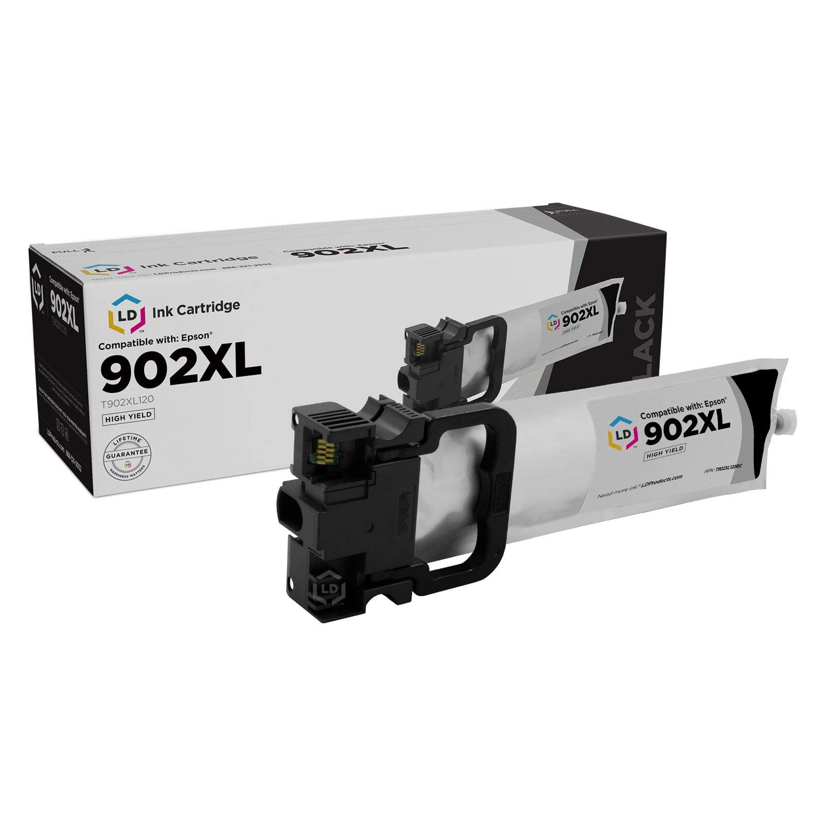 LD Products Compatible Replacement for Epson 902XL HY Black Ink for WF ...