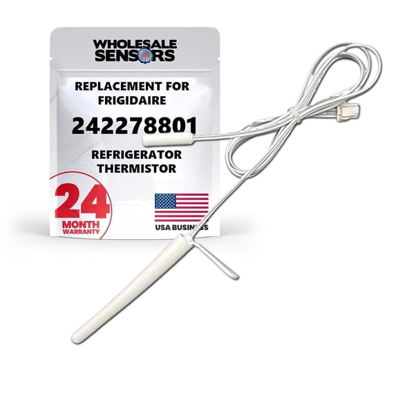 Replacement for Frigidaire 242278801 Refrigerator Freezer Thermistor Assembly 24 Month Warranty
