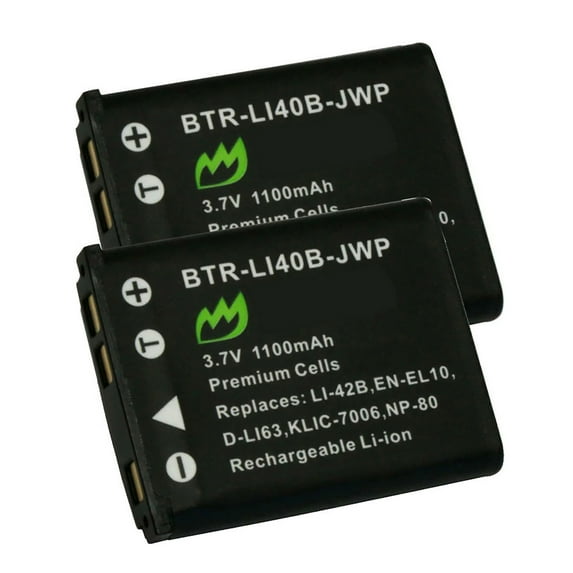 Replacement for Fujifilm FinePix J26 Battery (2-Pack, 1100mAh)