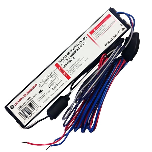 Replacement for GE LED36T8/DR/D2L (63126), 75 Watt, LED Tube Driver (1 Pack)