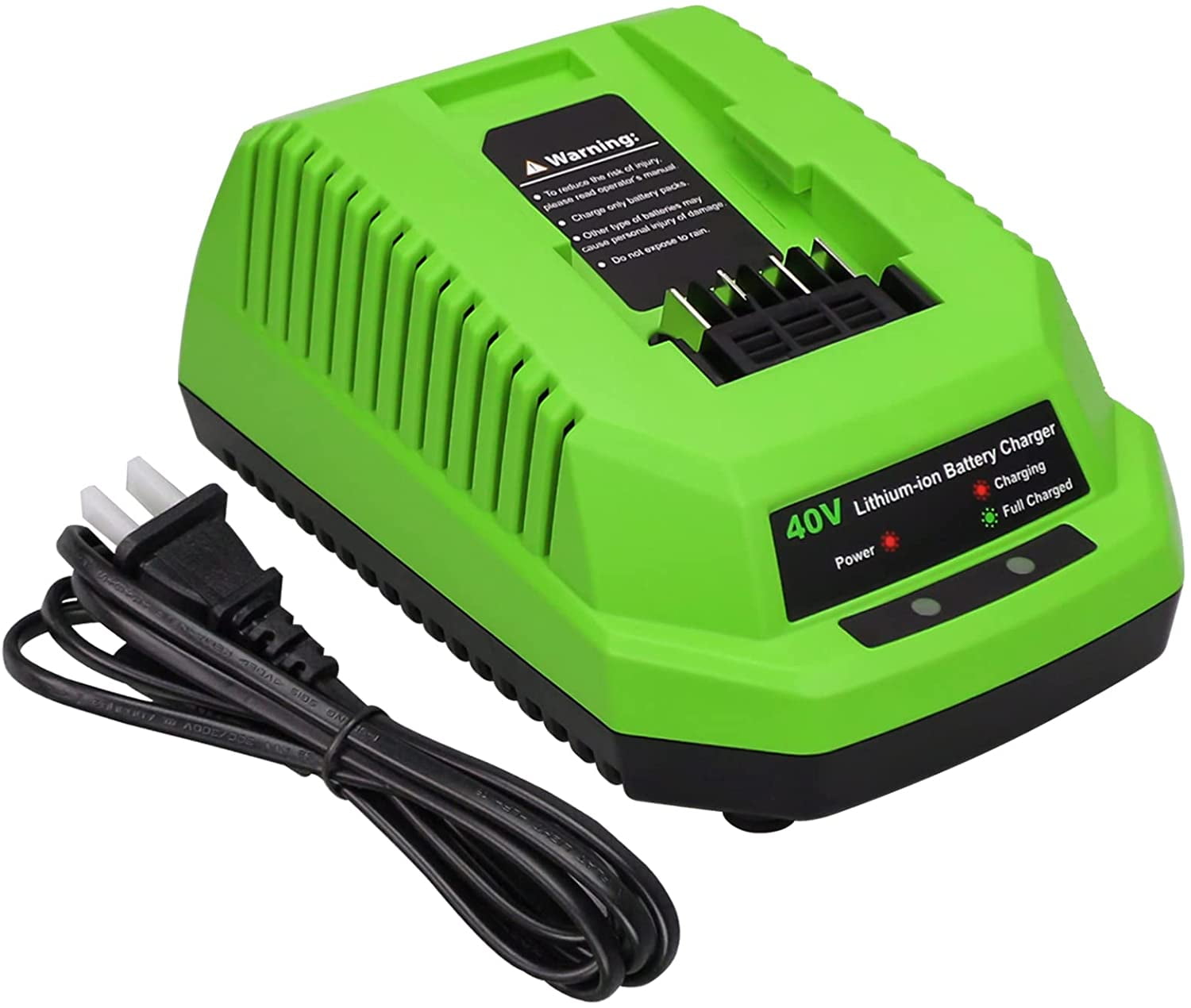 Replacement for Greenworks 40V Lithium Ion Battery Charger 29482  