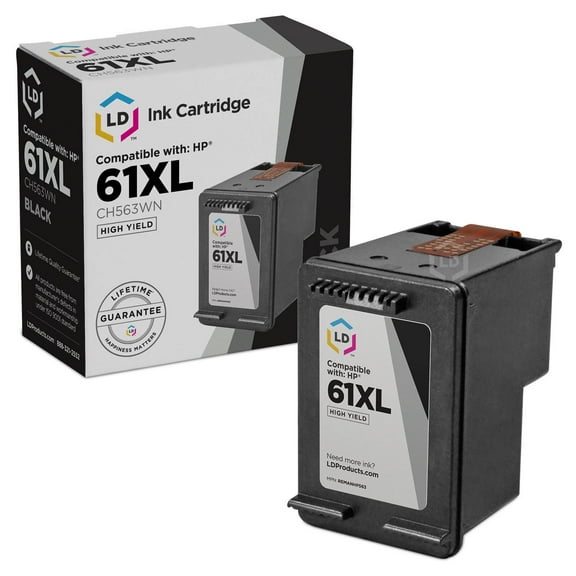 LD Products Compatible Replacement for HP 61 CH561WN Black Ink Cartridge