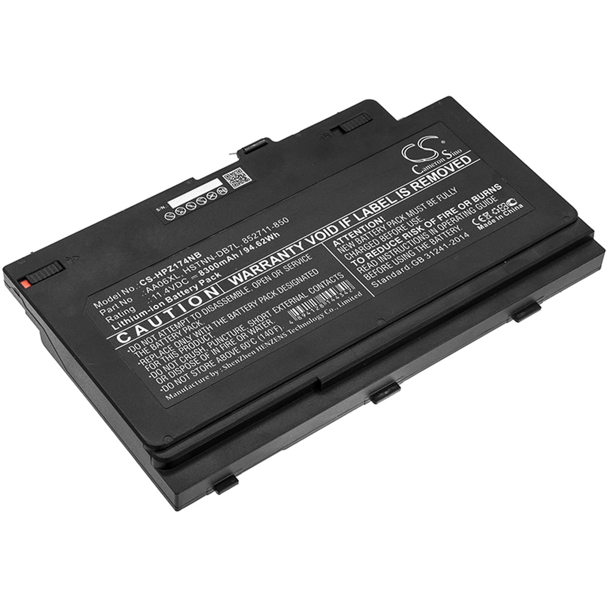 Replacement for HP HEWLETT PACKARD ZBOOK 17 G41NL44UT BATTERY