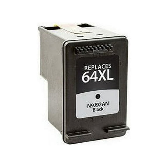 Replacement for Innovera IVR64XLBK Black High Yield Inkjet (600 Page Yield) - Replacement to N9J92AN / NO. 64XL