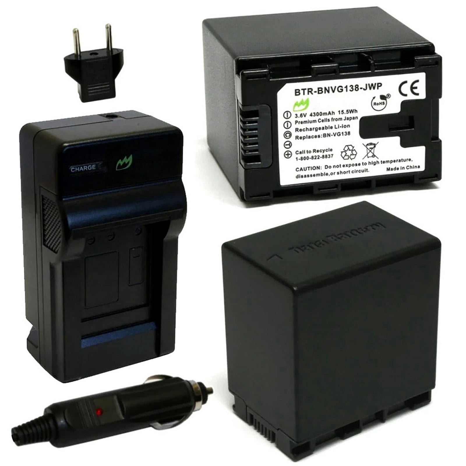 JVC Everio GZ-E770 予備バッテリー２個付き JVC Everio GZ Batteries for Camcorders