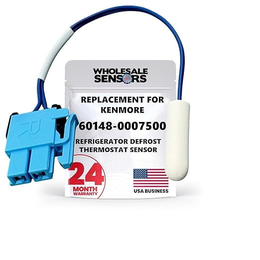 Replacement for Kenmore 60148-0007500 Refrigerator Defrost Thermostat Sensor 12 Month Warranty
