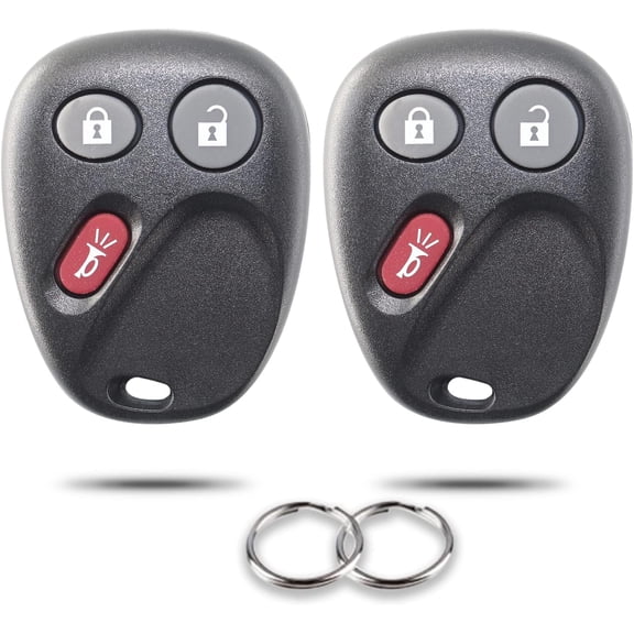 Replacement for Keyless Entry Car Key, Clicker Transmitter Key Fob, 3 Buttons Entry Remote Control for 2 Pack