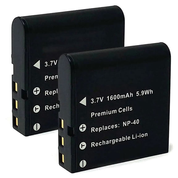 Replacement for Kodak AZ361 Battery (2-Pack, 1600mAh)