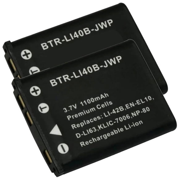 Replacement for Kodak Easyshare Mini Battery (2-Pack, 1100mAh)