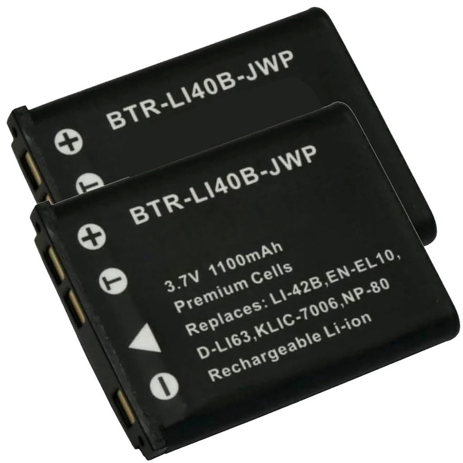 Replacement for Kodak PIXPRO FZ55 Battery (2-Pack, 1100mAh 