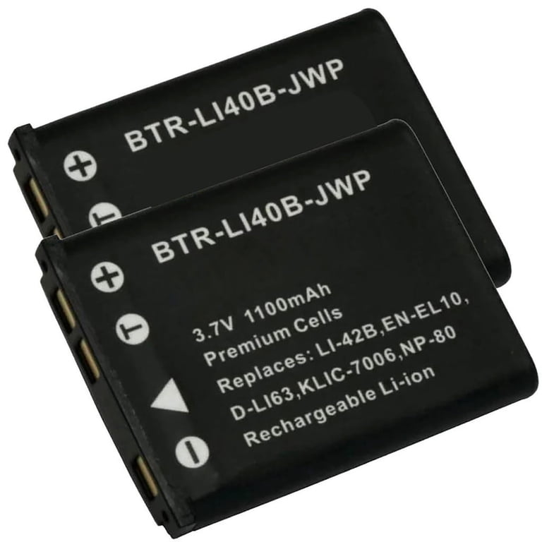 Replacement for Kodak PIXPRO FZ55 Battery (2-Pack, 1100mAh