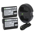 thumbnail image 1 of Replacement for Nikon D800E Battery (2-Pack, 2000mAh) and Dual Charger, 1 of 3