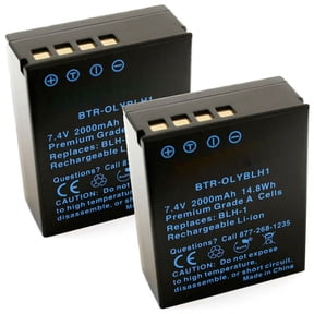 Replacement for Olympus OM-D E-M1 MARK II Battery (2-Pack, 2000mAh, Fully Decoded)