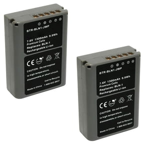 Replacement for Olympus OM-D E-M5 MARK II Battery (2-Pack, 1300mAh)
