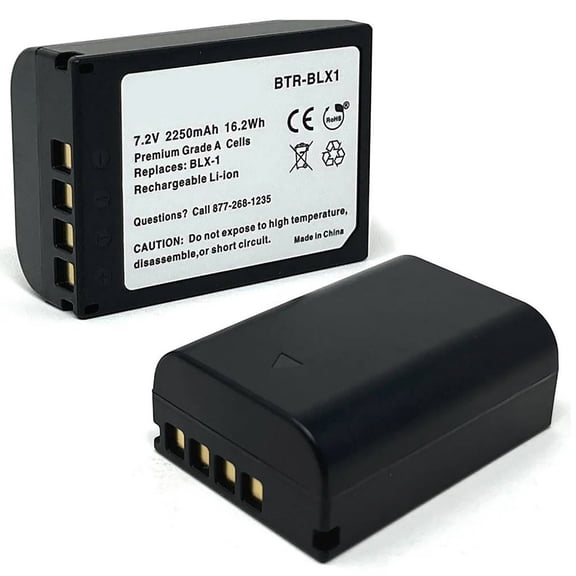 Replacement for Olympus OM SYSTEM OM1 MKII Battery (2-Pack, 2250mAh)