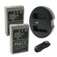 thumbnail image 1 of Replacement for Olympus PEN E-PM2 Battery (2-Pack, 2000mAh) and Dual Charger, 1 of 3
