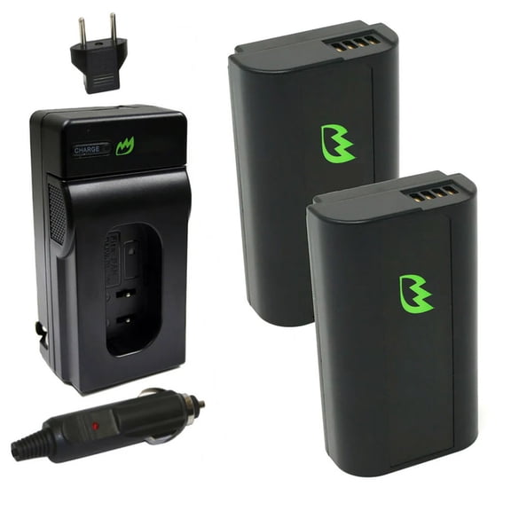 Replacement for Panasonic Lumix DC-S1H Battery (2-Pack, 3500mAh) and Charger