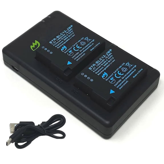 Replacement for Panasonic Lumix DMC-G85 Battery (2-Pack, 1400mAh) and USB Dual Charger