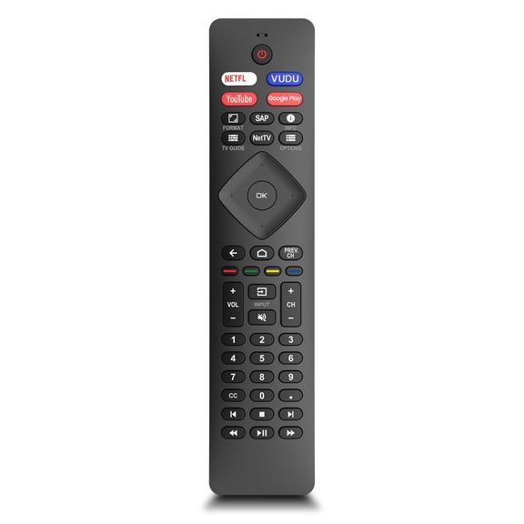 Replacement Compatible with Philips Smart TV Remote Control,Universal Compatible with Philips 4K UHD Android Smart TVs