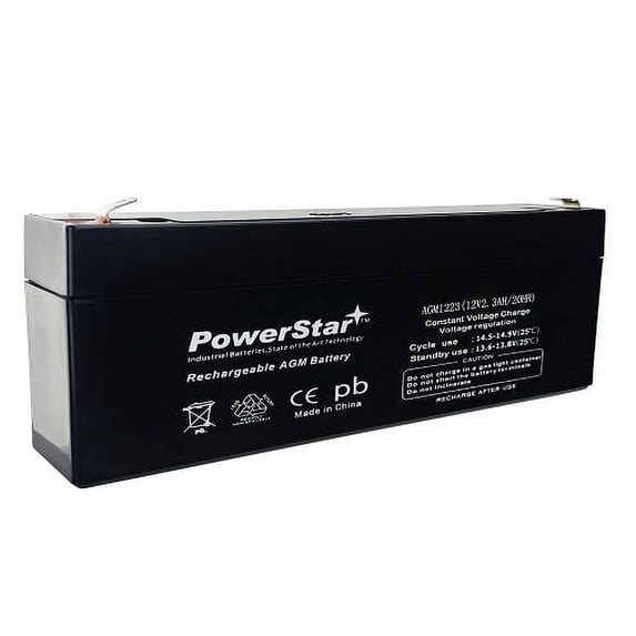 Replacement for Power-Sonic 12 Volt, 2.3 AH SLA Battery PS-1229