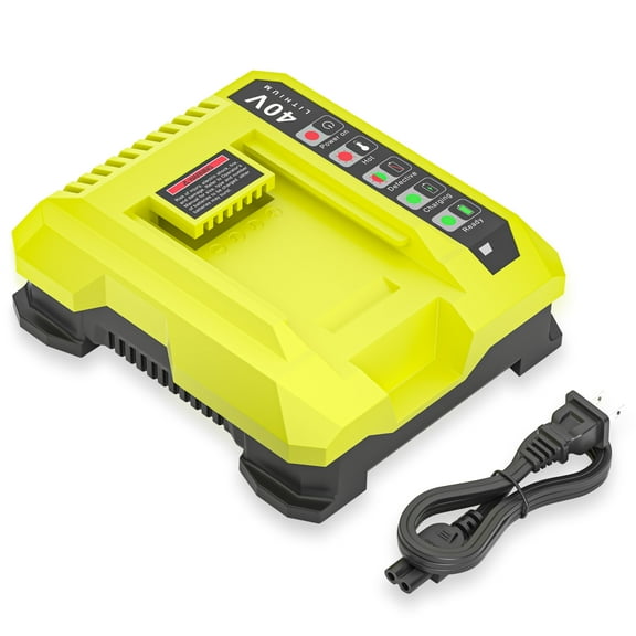 Replacement for Ryobi 40V Battery Charger,  OP401 Rapid Charger for Ryobi OP406A OP40401 OP4015 OP4050 OP4050A OP4026 OP4030, 40V Charger for Ryobi