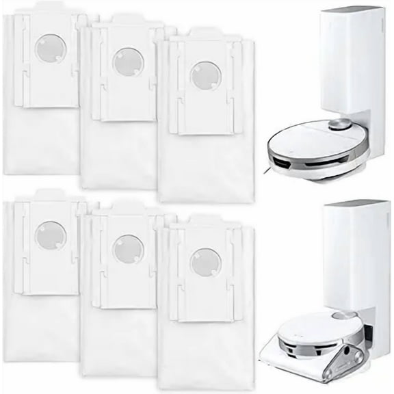 Replacement for SAMSUNG JetBot+/JetBot AI+ VCA-RDB95 Vacuum Clean Station Dust Bag, Quality Jet Bot Dust Bag Replacement Accessories (6 Pack)
