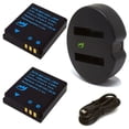 thumbnail image 1 of Replacement for Samsung IA-BH125C Battery (2-Pack, 1400mAh) and USB Dual Charger, 1 of 3